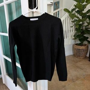 Black cashmere sweater
